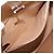 CARTIER Borsa a Mano Pelle Beige Argento Auth bs33554 - vista 22
