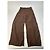 Vintage Givenchy Thin Layered Wide Leg Wool Pants Brown S - view 10