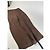 Vintage Givenchy Thin Layered Wide Leg Wool Pants Brown S - view 5