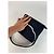 Vintage Courreges Paris Lederhandtasche Marineblau - Ansicht 5