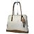 Sac à main vintage Prada en polyester / cuir blanc et marron