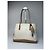 Sac à main vintage Prada en polyester / cuir blanc et marron - vue 13