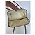 Sac à main vintage Prada en polyester / cuir blanc et marron - vue 3