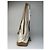 Sac à main vintage Prada en polyester / cuir blanc et marron - vue 7
