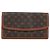 Louis Vuitton Donna Pochette Monogram Canvas GM Marrone
