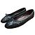 Bailarinas de cuero acolchadas Chanel Negro