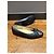 Chanel Metallic Navy Leder Ballerinas mit CC Logo Schleife Schwarz - Ansicht 10