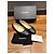 Chanel Metallic Navy Leder Ballerinas mit CC Logo Schleife Schwarz - Ansicht 7