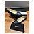 Chanel Metallic Navy Leder Ballerinas mit CC Logo Schleife Schwarz - Ansicht 8