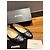 Chanel Metallic Navy Leder Ballerinas mit CC Logo Schleife Schwarz - Ansicht 9