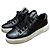 Sneakers in pelle nera Miu Miu Nero