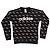 Adidas Sweatshirt mit Allover-Logo Schwarz