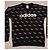 Adidas Sweatshirt mit Allover-Logo Schwarz - Ansicht 4