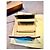 Compact leather and fabric wallet with Burberry check Black Blue Beige - view 6
