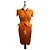 Traje de falda Thierry Mugler naranja de algodón