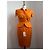 Traje de falda Thierry Mugler naranja de algodón - vista 2