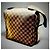Naviglio Borsa Messenger Damier Ebene Louis Vuitton Marrone - vista 6