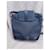 Sac à bandoulière en cuir et tissu Yves Saint Laurent Bleu foncé  - vue 6