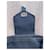 Sac à bandoulière en cuir et tissu Yves Saint Laurent Bleu foncé  - vue 7
