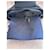 Sac à bandoulière en cuir et tissu Yves Saint Laurent Bleu foncé  - vue 9