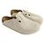 Birkenstock Mule in pelle grigia - vista 3