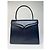 Vintage Givenchy Lederhandtasche in Marineblau - Ansicht 11