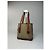 Céline Vintage Celine Paris Triomphe Monogramm Leder Eimer Tasche Braun Grün Beige - Ansicht 2