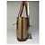 Céline Vintage Celine Paris Triomphe Monogramm Leder Eimer Tasche Braun Grün Beige - Ansicht 7