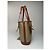 Céline Vintage Celine Paris Triomphe Monogramm Leder Eimer Tasche Braun Grün Beige - Ansicht 9