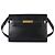 Borsa a spalla Manhattan media in pelle di vitello nera Saint Laurent Nero