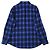 Céline Camicia in flanella di lana a maniche lunghe CELINE PARIS Nero Blu - vista 5