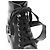 Botas de cuero de ternera Prada 3T5917 Negro - vista 3
