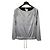 Timeless Chanel Logo Polyester Top Silber