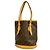 Borsa Tote Bucket PM Monogram Louis Vuitton Marrone