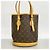 Borsa Tote Bucket PM Monogram Louis Vuitton Marrone - vista 12