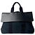 Hermès Damen Valparaiso MM Canvas Tote Bag Schwarz Marineblau