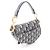 Borsa Saddle Mini Oblique Jacquard Christian Dior Crudo Blu navy - vista 2