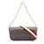 Portafoglio in pelle Ivy Louis Vuitton con catena Marrone