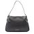Borsa a spalla media Gucci GG Emblem in pelle nera Nero