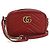 Mini borsa a tracolla GG Marmont di Gucci Rosso