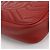 Mini borsa a tracolla GG Marmont di Gucci Rosso - vista 7