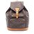 Zaino/borsa Montsouris GM di Louis Vuitton Marrone