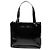 Schwarze CC Lack-Tote von Chanel - Ansicht 2