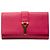 Clutch Chyc Ligne in pelle rosa Saint Laurent