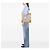 Prada Braune Vitello-besetzte Canvas Canapa Tote - Ansicht 10