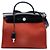 Hermès Laranja Toile Herbag Zip 31