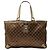 Borsa Gucci Abbey D Ring in satin GG marrone Marrone scuro