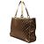Borsa Gucci Abbey D Ring in satin GG marrone Marrone scuro - vista 2