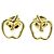 Tiffany & Co Orecchini a bottone in oro 18K Tiffany Apple D'oro