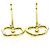 Tiffany & Co Orecchini a bottone in oro 18K Tiffany Apple D'oro - vista 6